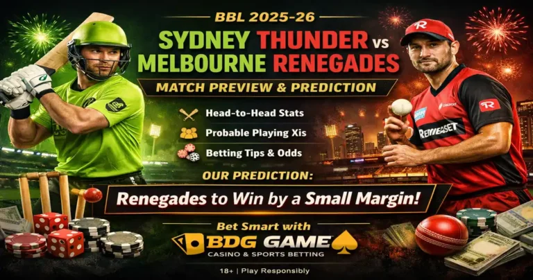 Sydney Thunder vs Melbourne Renegades