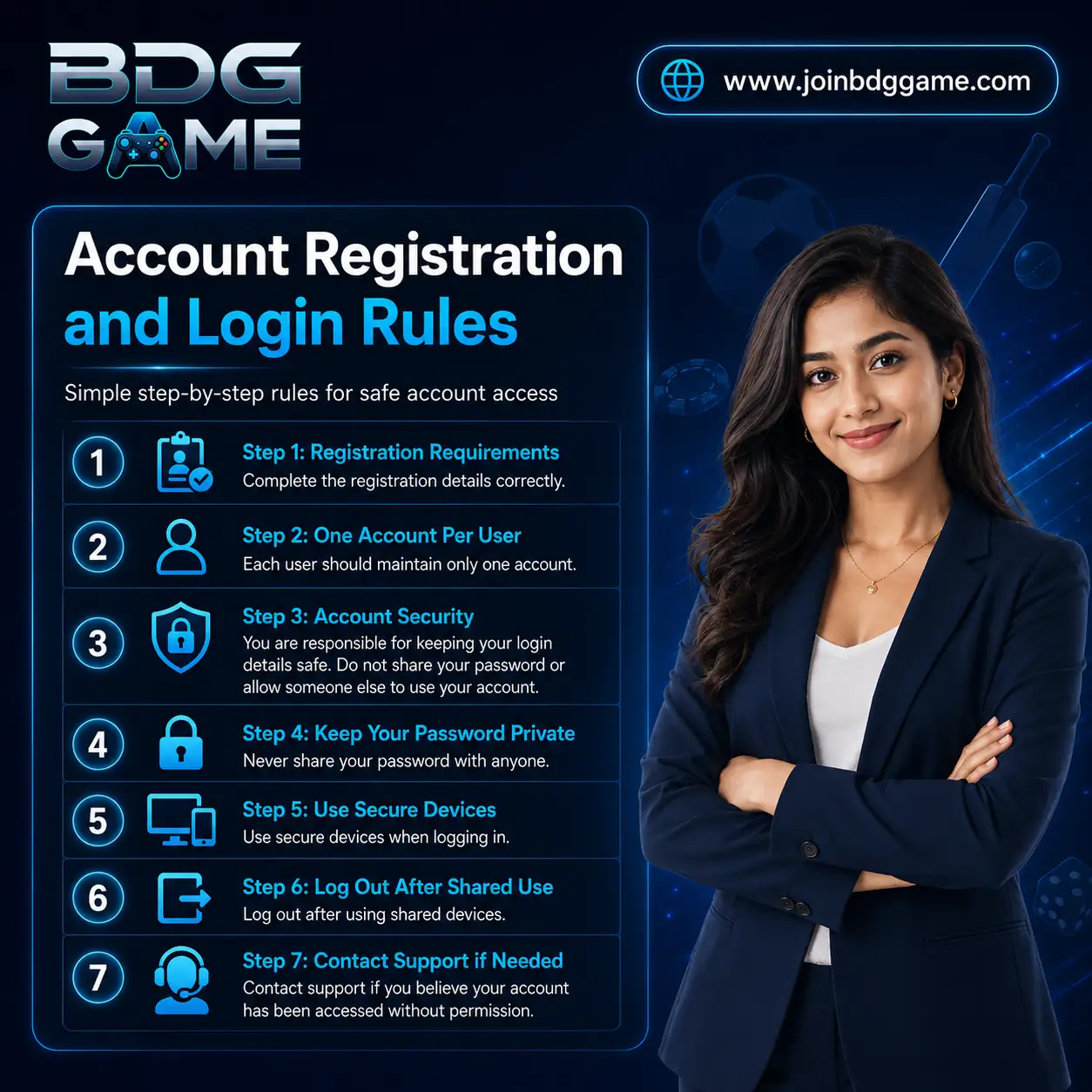 Account Registration and Login Rules