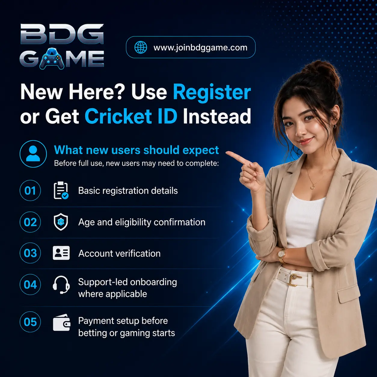 New Here Use Register or Get Cricket ID Instead